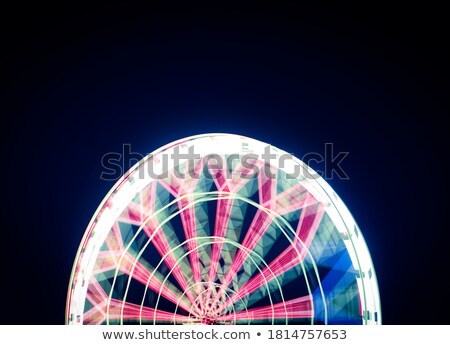 Stock fotó: Ferris Wheel Closeup Night Long Exposure