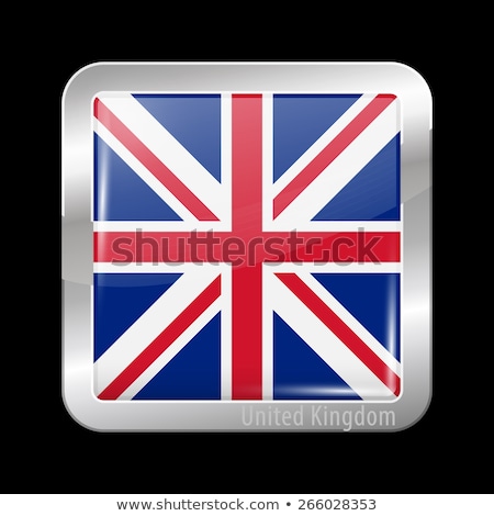 Foto stock: Icon Square Shape With Flag On White Background