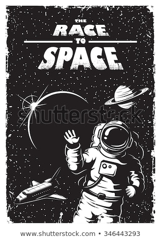 ストックフォト: Rocket Science Space Voyager Theme Vector