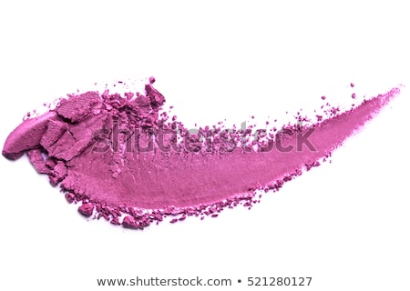 Сток-фото: Eyeshadow Palette And Make Up Brush On Purple Background Eye Sh