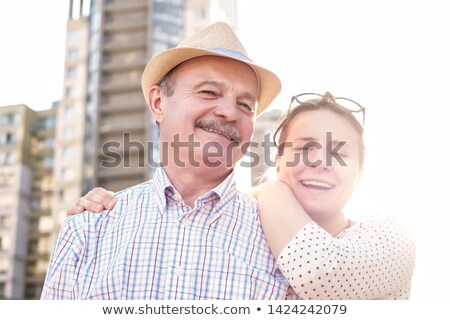 Stock fotó: Attractive Senior Couple Being Playful