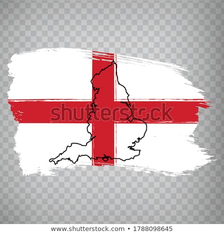 ストックフォト: England Flag With Torch