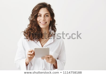 Stok fotoğraf: Girl With Tablet