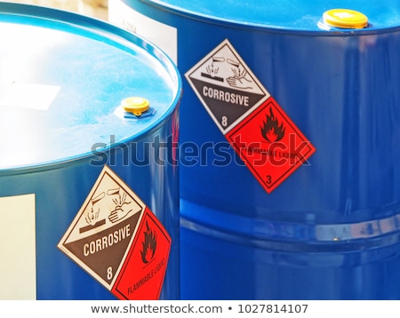 Сток-фото: Hazardous Waste Barrels