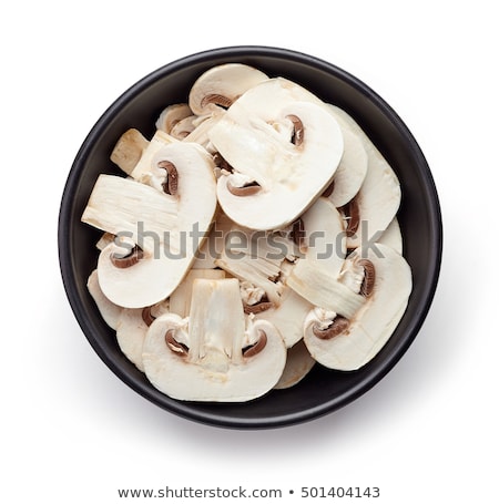 Stock fotó: Mushrooms In Bowls Background