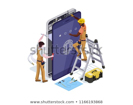 [[stock_photo]]: Phone Repair Services Concept Isolated 3d Image