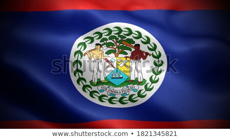 Stock fotó: People With Flag Of Belize