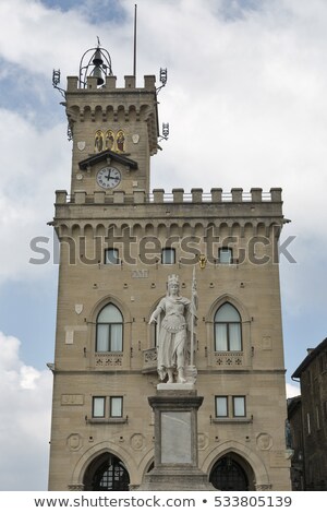 Stock photo: Public Palace Bell Tower San Marino Italy