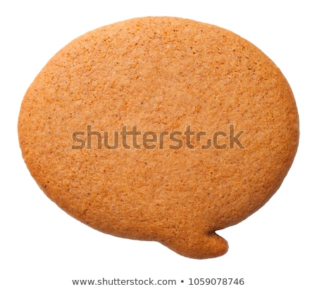 Stok fotoğraf: Gingerbread Speech Bubble
