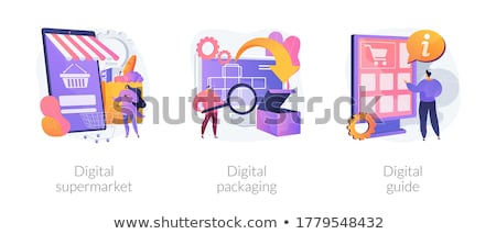 Stock fotó: Online Store Vector Concept Metaphors