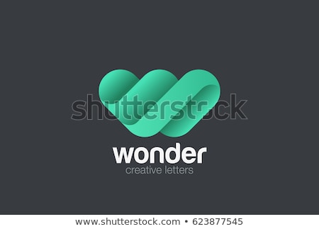 Stock photo: Colorful Abc Letter W