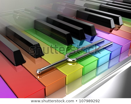 The Multicoloured Piano Foto stock © Fotovika