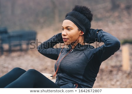 ストックフォト: Young Woman Doing Situps
