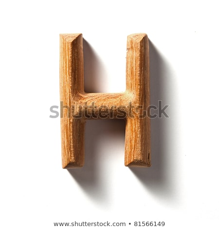 [[stock_photo]]: Wooden Alphabet - Letter H