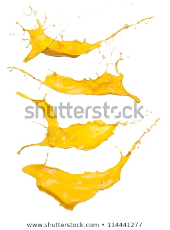 Stock photo: Yellow Paint Splashing