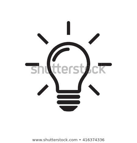 ストックフォト: Outline Idea Icon Isolated On White Background