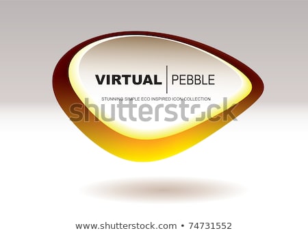 Stock photo: Blob Pebble Gold Fruit