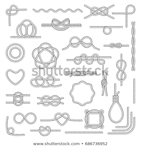 Stockfoto: Sailor Rope Knot Picture Frame