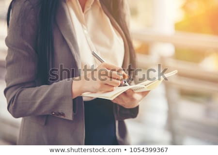 Foto stock: Businessman Holding Microphone