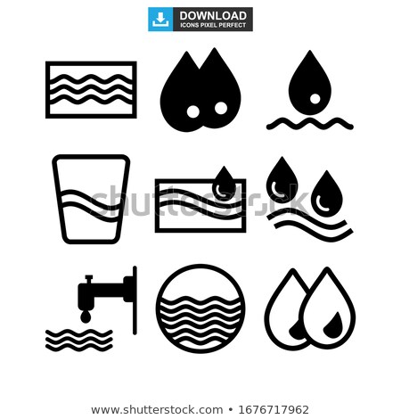 Stockfoto: Fresh Water Icon Logo Sign Vector