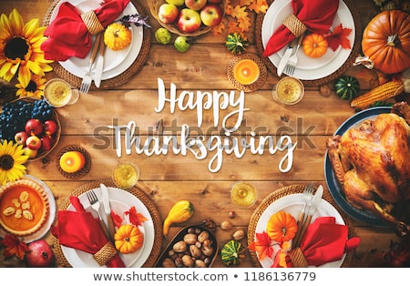 Stock photo: Happy Thanksgiving Feast Concept