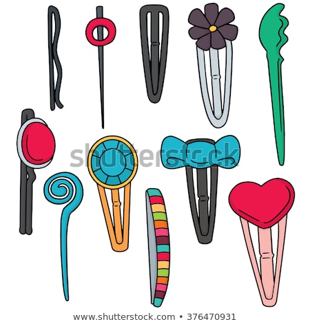 Vector Set Of Hairpin Stock photo © olllikeballoon