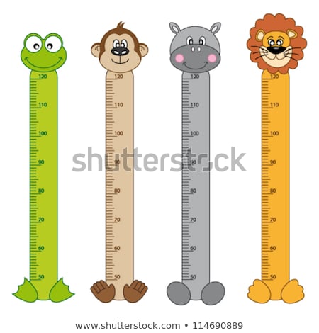 [[stock_photo]]: Height Measurement Chart With Frog In Background