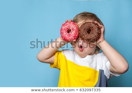 Stockfoto: Kid On Bright Color Background