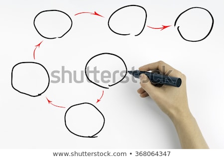 Stock foto: Hand Drawing Empty Diagram