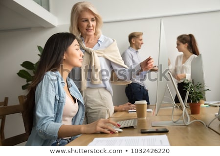Stock fotó: Female Apprentice And Senior Mentor