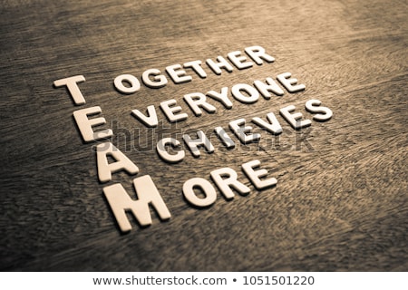 Foto stock: Team Acronym For Together Everyone Achieves More