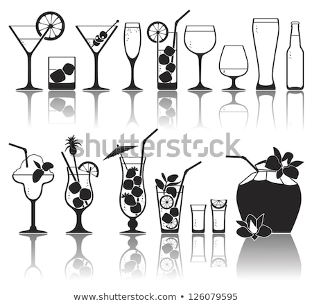 Stok fotoğraf: Cocktail Glasses And Citruses
