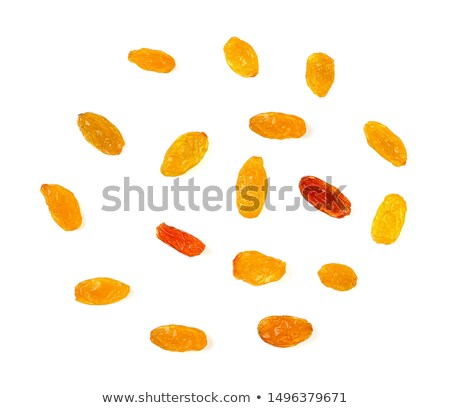Foto stock: Yellow Raisins Isolated On White Background