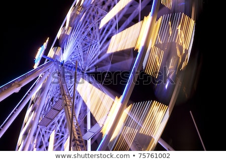 Foto stock: Unfair · Fairground · Attraction · Nigh · Colorful · Light