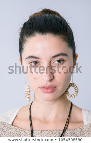 ストックフォト: Eautiful Calm Woman With Beautiful Earrings