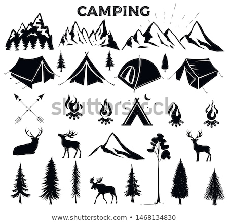 ストックフォト: White Sign Camping