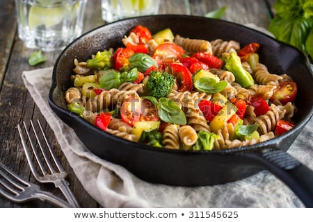 Foto stock: Pasta And Vegetables