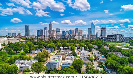 Stock fotó: Charlotte North Carolina City Skyline