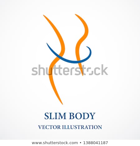 Foto stock: Slim Waist Slimming Body Successful Diet