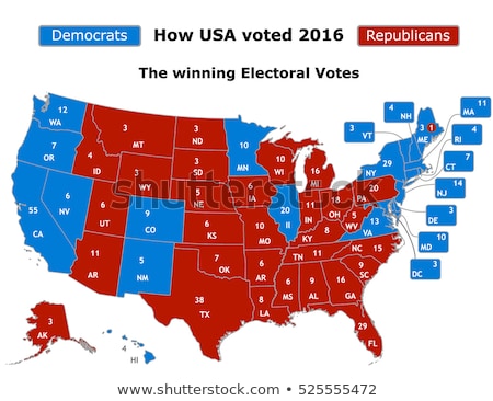 Foto stock: Vote 2016 Usa Presidential Election Illustration