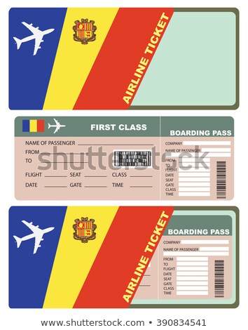 Foto d'archivio: Plane Tickets To First Class Andorra