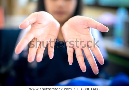 Zdjęcia stock: Executive Business Woman Showing Fig Hand Sign