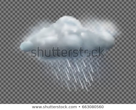 Zdjęcia stock: Lightning Rain Cloud Weather Icon Concept