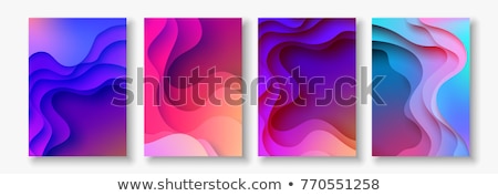 Stock photo: Set Of Abstract Color Wave