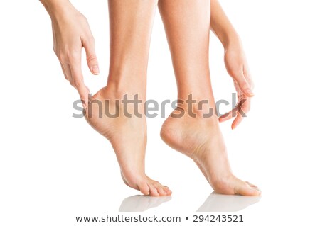 Zdjęcia stock: Closeup Shot Of Beautiful Female Feet And Hands