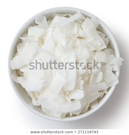 Stock photo: Bowl Of Coconut Chips