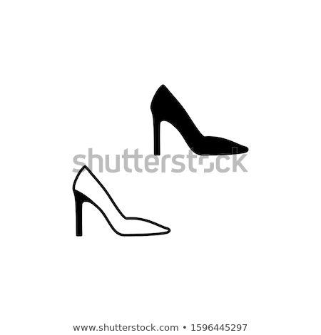 Foto d'archivio: Mules Shoe With High Heel Isolated Illustration