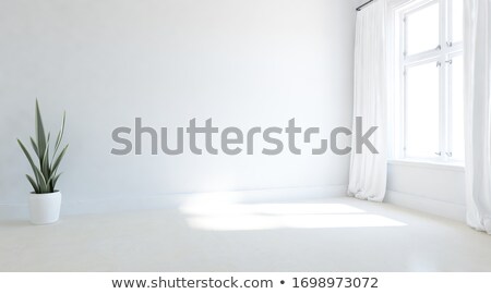 Foto stock: White Loft Room With Lamps