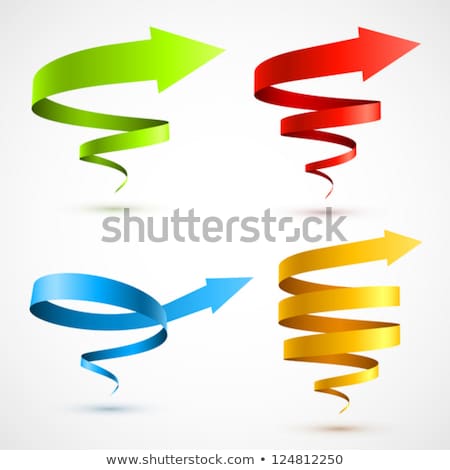 Foto stock: Blue Spiral Arrow