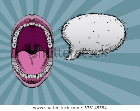 Stockfoto: Open Mouth Comic Balloon